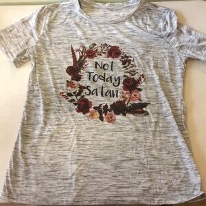 “Not today Satan” graphic tee